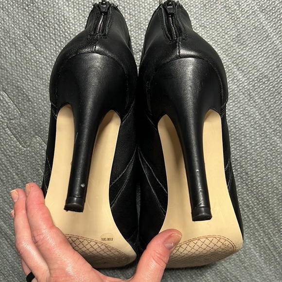 Jessica Simpson mesh peep toe leather booties 8.5 - Picture 5 of 5
